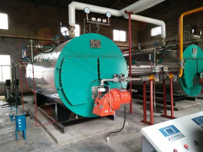 Caldera de vapor industrial del mejor de fábrica del precio WNS de fuego del tubo gas automático del gasoil para la industria de las bebidas