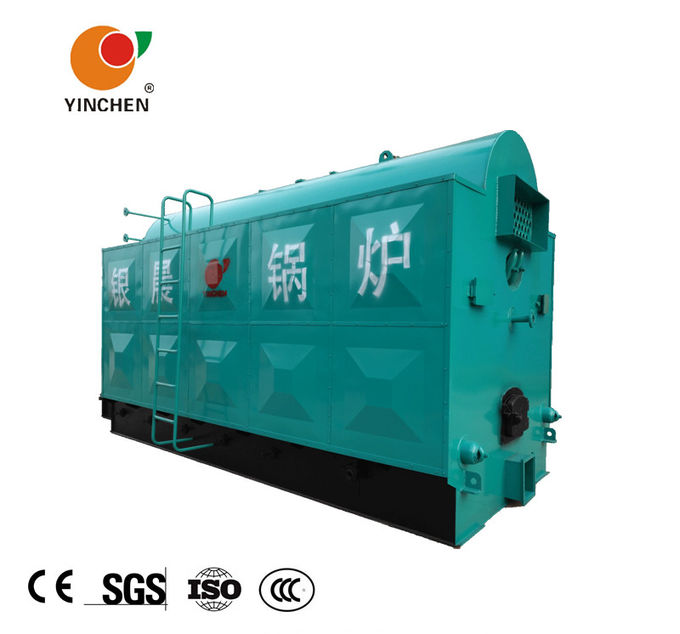 Caldera de vapor de madera de la pelotilla del carbÃ³n del tubo del fuego y del agua de la serie de Yinchen DZH para la industria textil